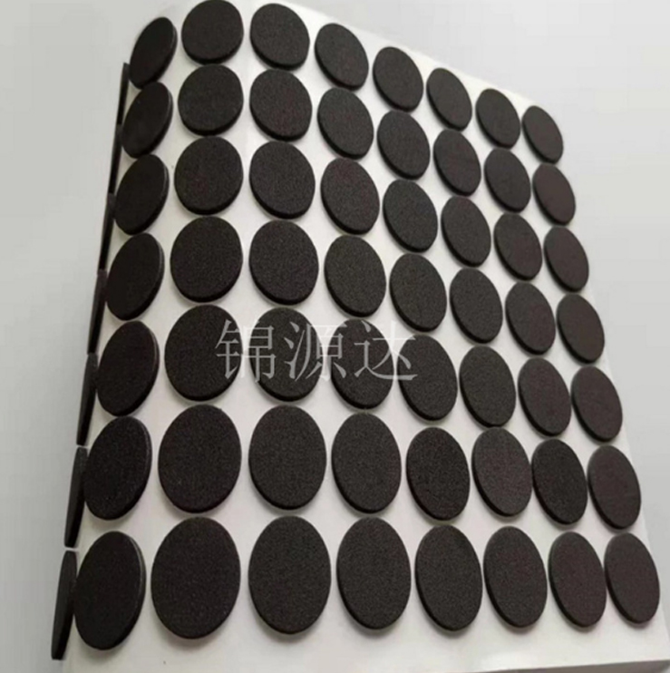 透明防滑防震硅膠腳墊 現貨圓形硅膠墊片 電器單面高粘硅膠腳墊