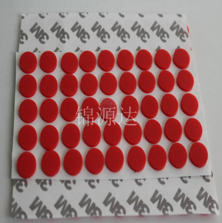 透明防滑防震硅膠腳墊 現貨圓形硅膠墊片 電器單面高粘硅膠腳墊
